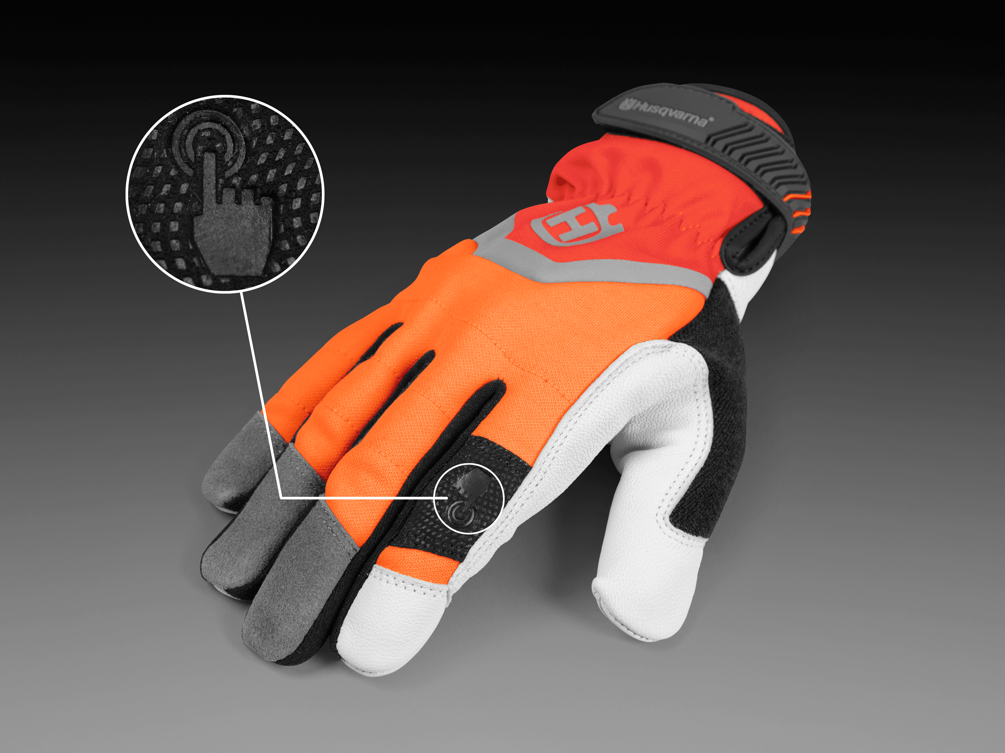 Gloves, Technical with saw protection image 1